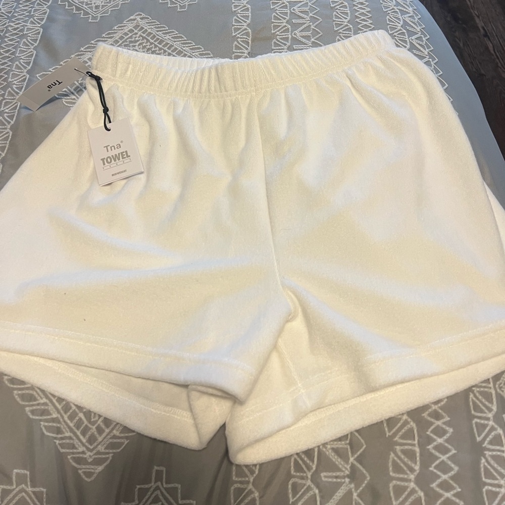 Aritzia Tna White Athletic Shorts